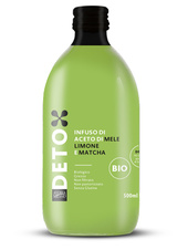 Bio jablečný ocet s citronem a matcha DETOX Andrea Milano 500ml